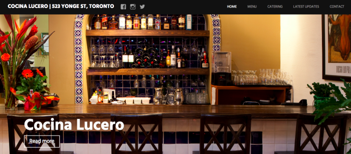 Cocina Lucero   523 Yonge St  Toronto     416 923 4545